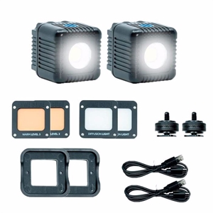 LUME CUBE 2.0 DUAL PACK BLACK INKL 2stk Mavic 2 holdere