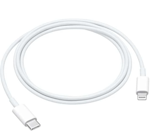 USB-C til Lightning kabel 1 meter hvid